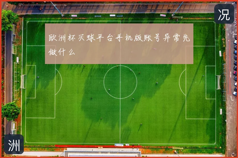 欧洲杯买球平台手机版账号异常先做什么